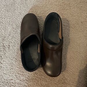 Dansko Brown Mules Slip-On Clogs